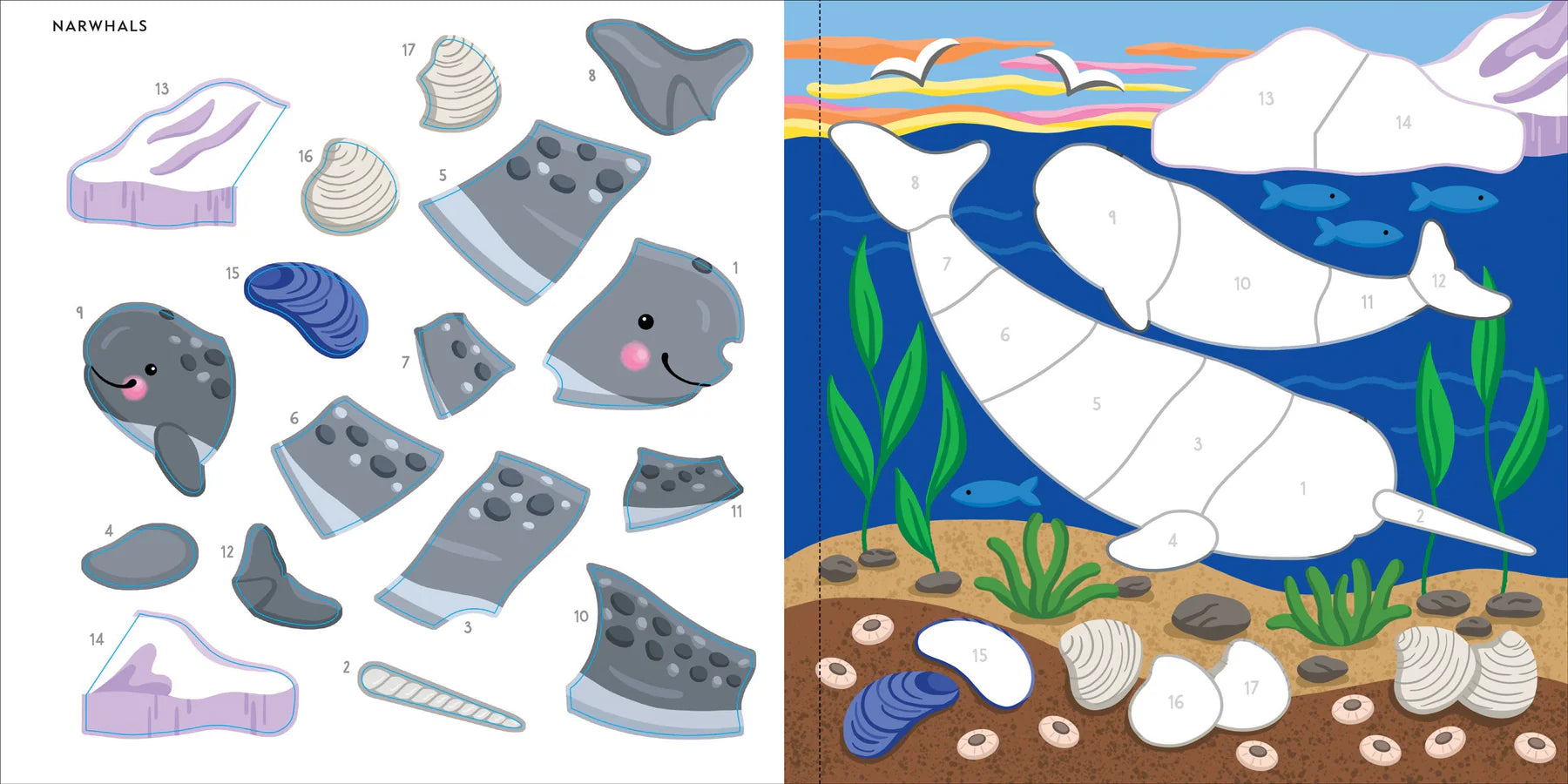 My First Colour-By-Sticker Book - Under the Sea - Anilas UK