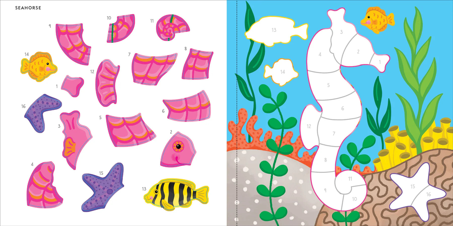 My First Colour-By-Sticker Book - Under the Sea - Anilas UK