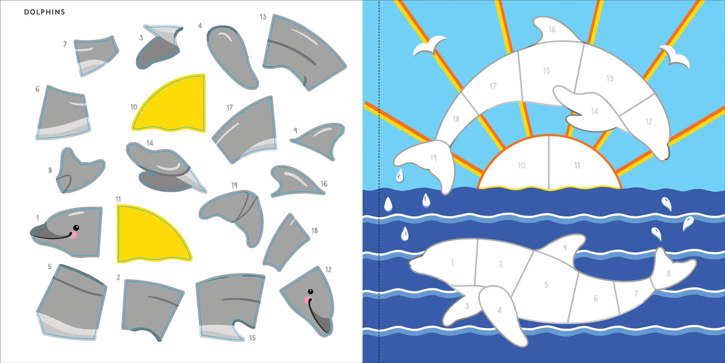 My First Colour-By-Sticker Book - Under the Sea - Anilas UK