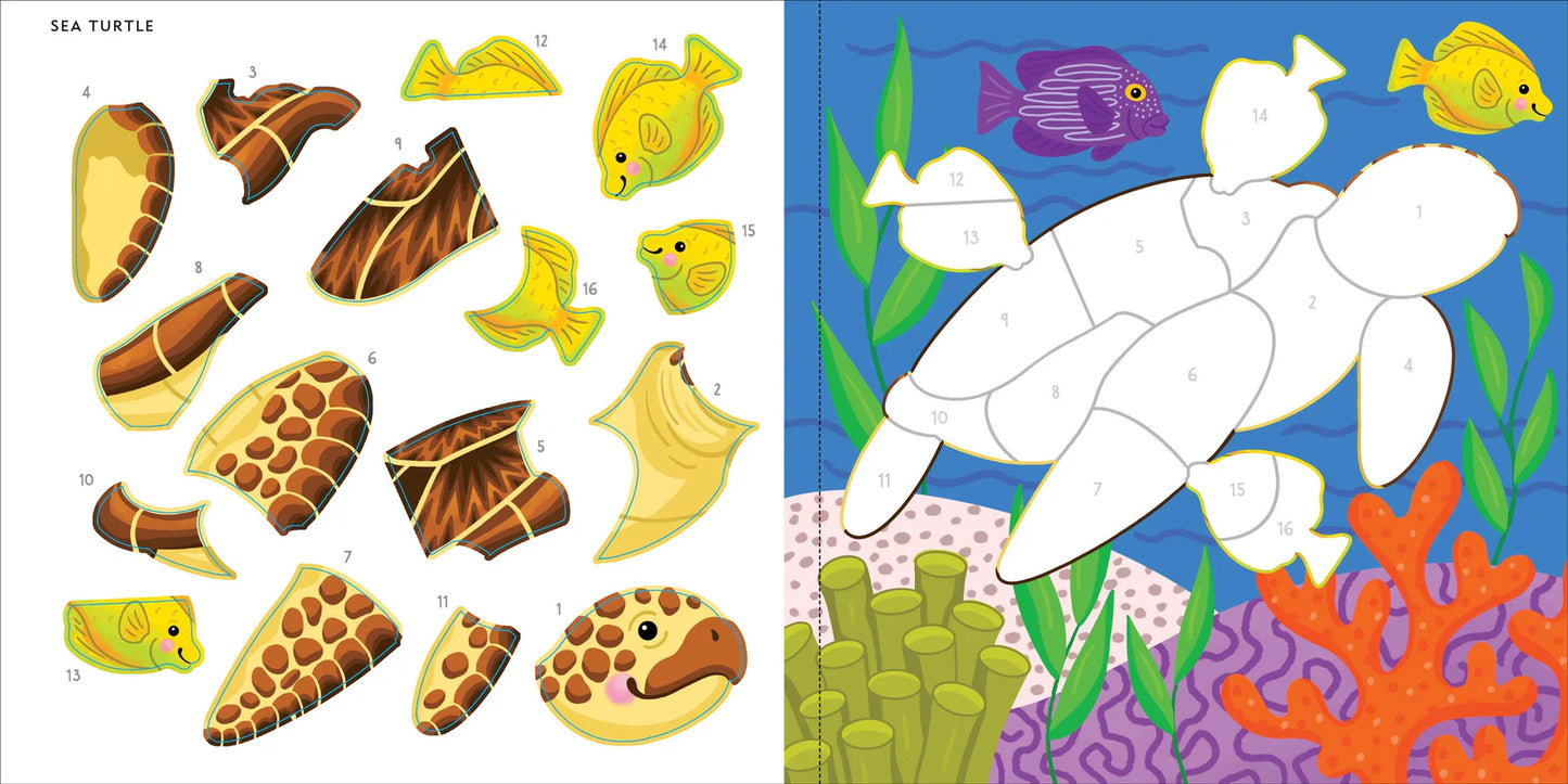 My First Colour-By-Sticker Book - Under the Sea - Anilas UK
