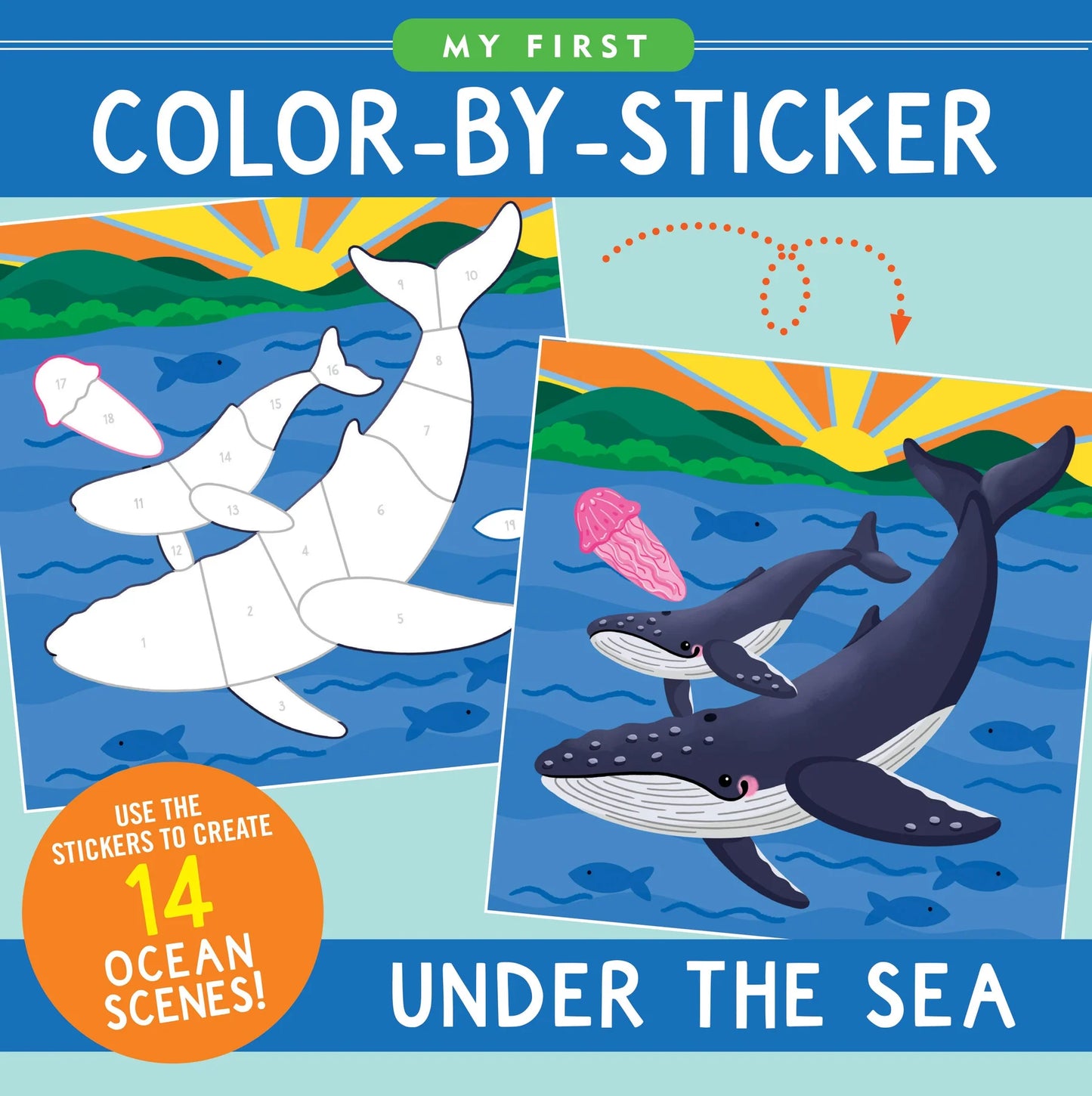 My First Colour-By-Sticker Book - Under the Sea - Anilas UK