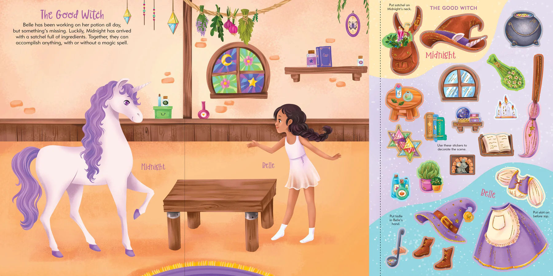 Unicorns Sticker Doll Dress-Up Book - Anilas UK
