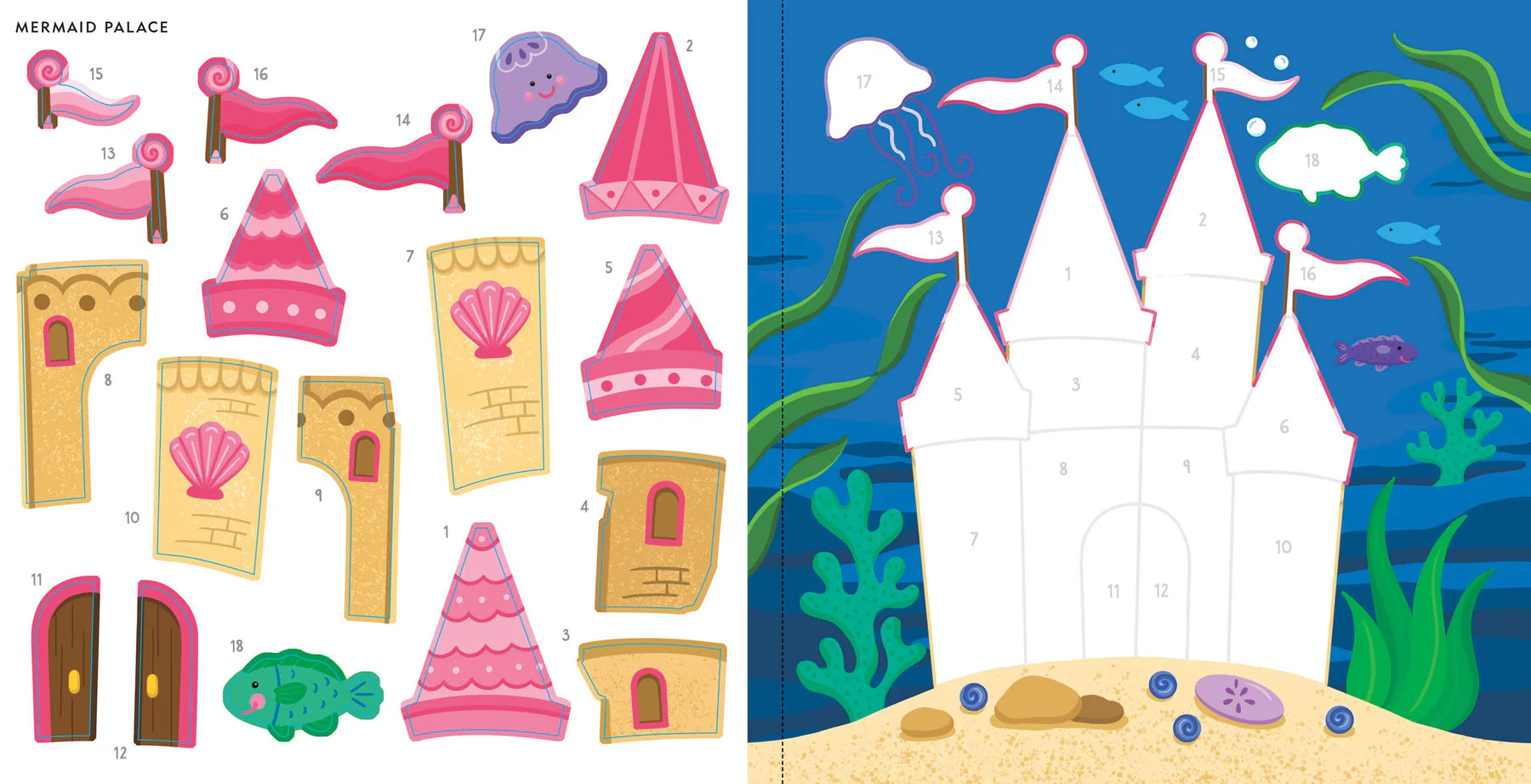 My First Colour-by-Sticker - Mermaids & More - Anilas UK