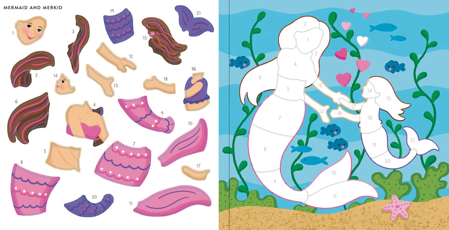 My First Colour-by-Sticker - Mermaids & More - Anilas UK