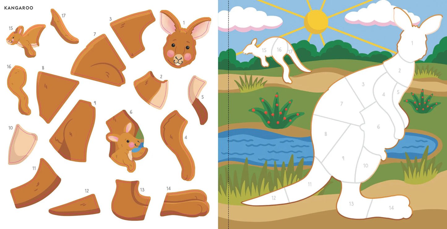 My First Colour-by-Sticker Book - Furry Friends - Anilas UK