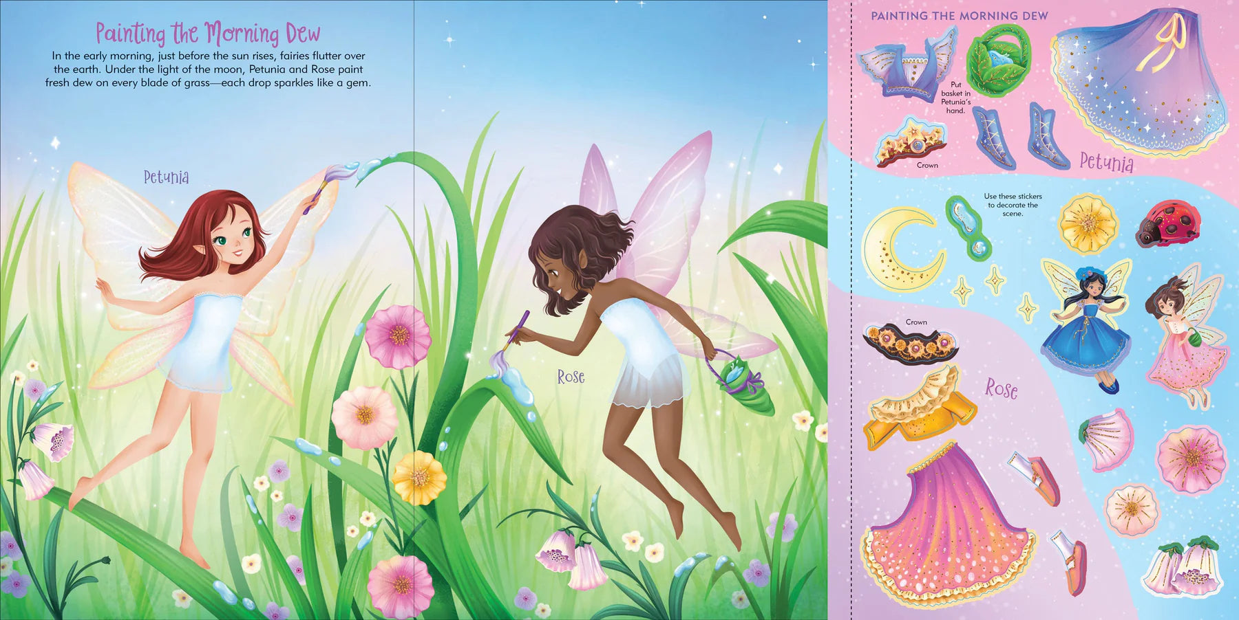 Fairies Sticker Doll Dress-Up Book - Anilas UK
