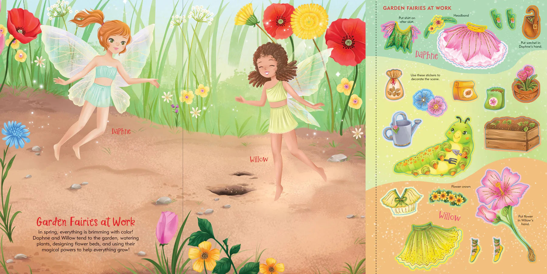 Fairies Sticker Doll Dress-Up Book - Anilas UK
