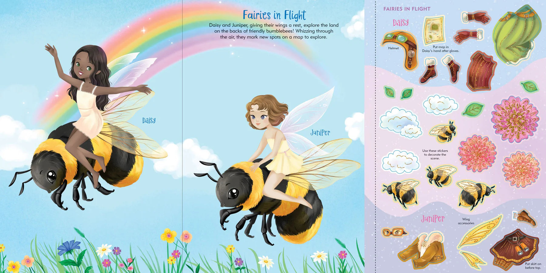 Fairies Sticker Doll Dress-Up Book - Anilas UK