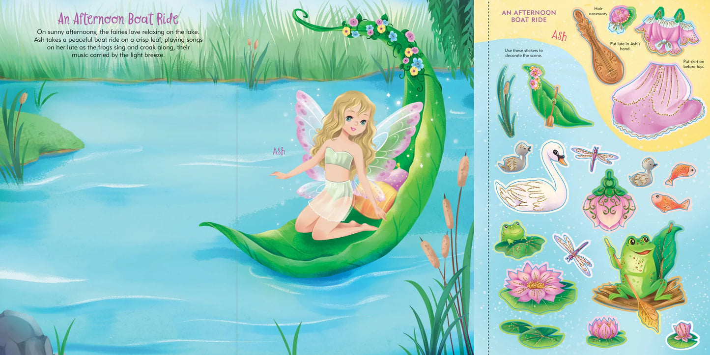 Fairies Sticker Doll Dress-Up Book - Anilas UK