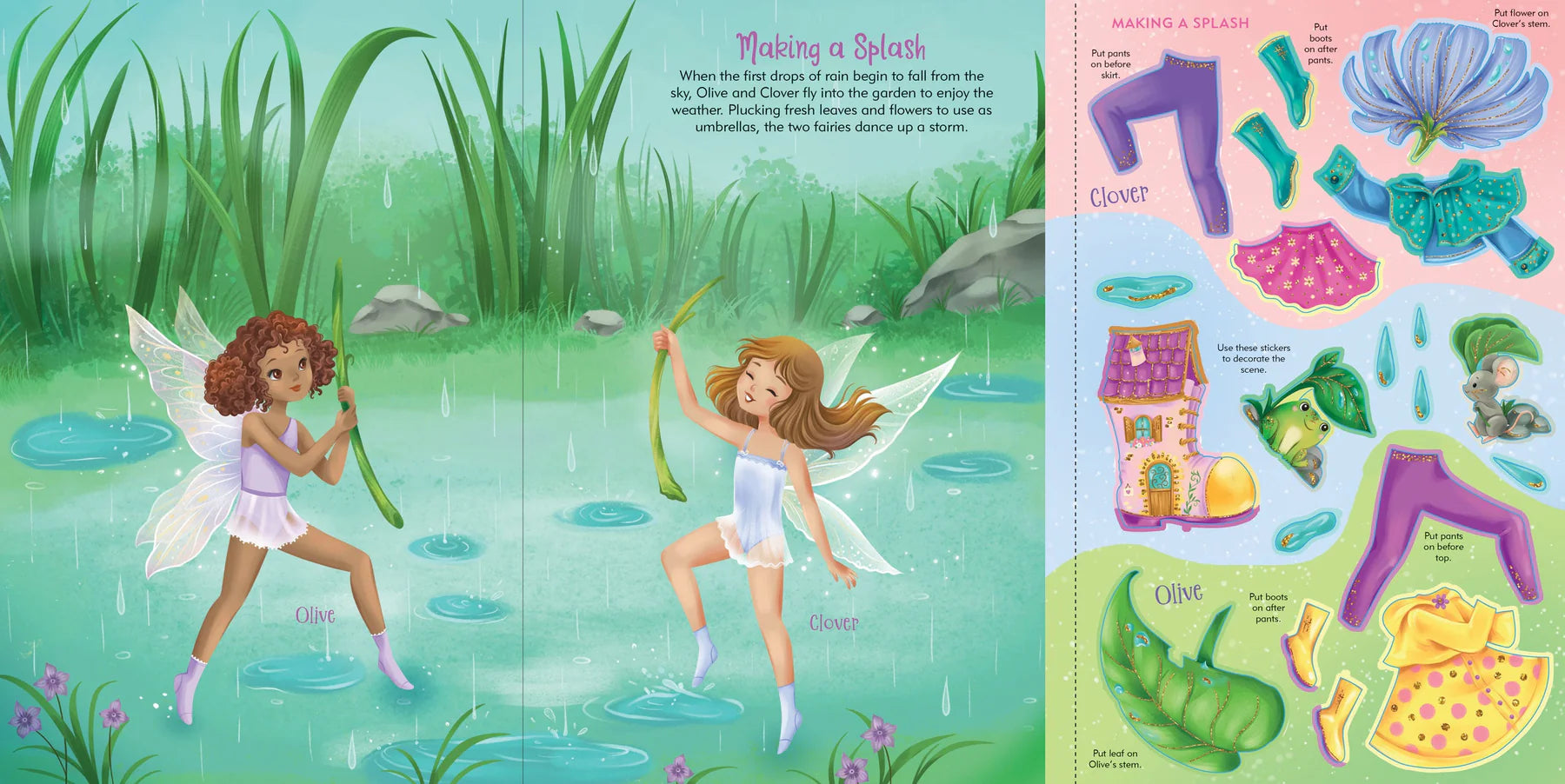 Fairies Sticker Doll Dress-Up Book - Anilas UK