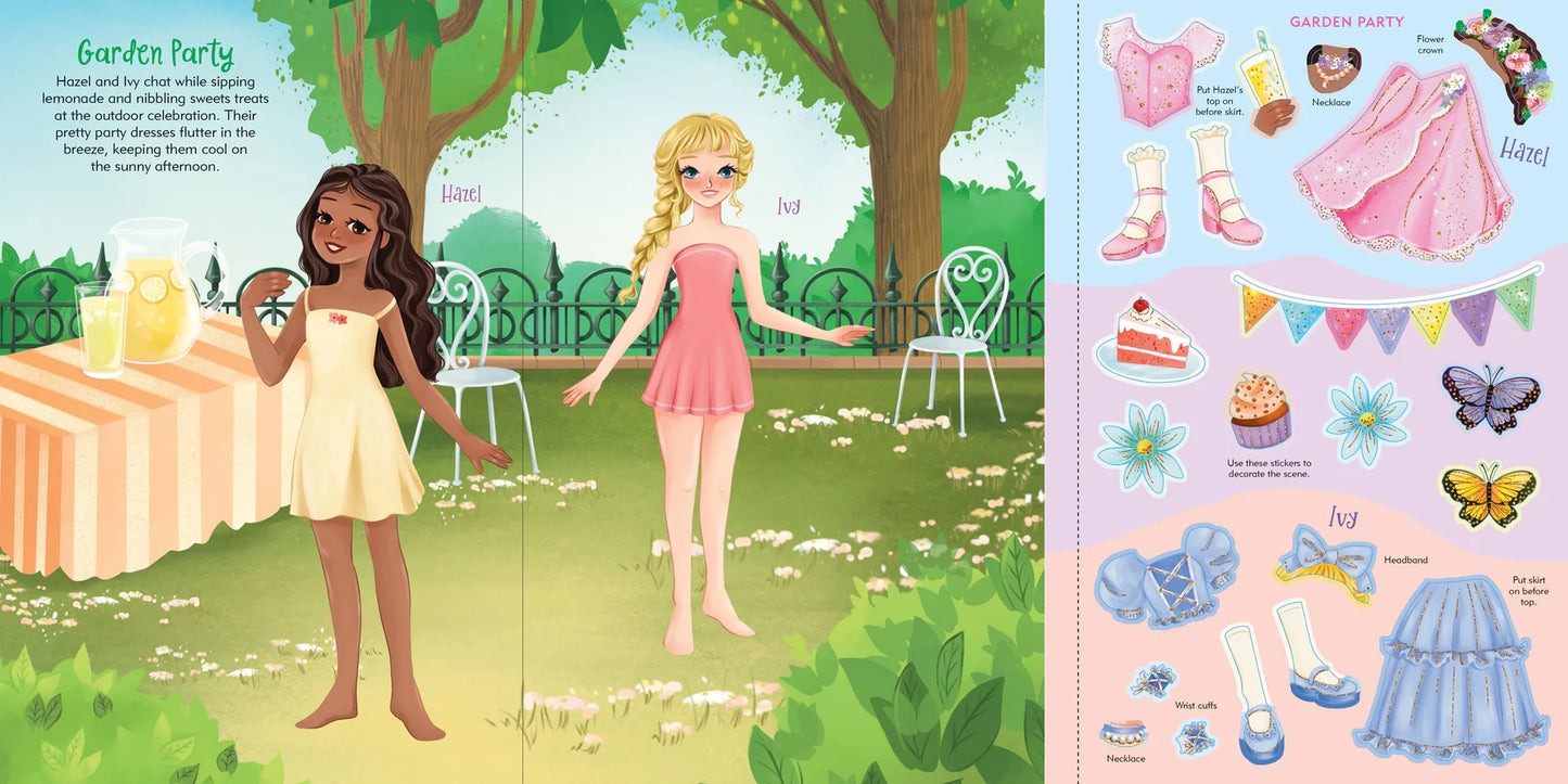 Fashion Sticker Doll Dress-Up Book - Anilas UK