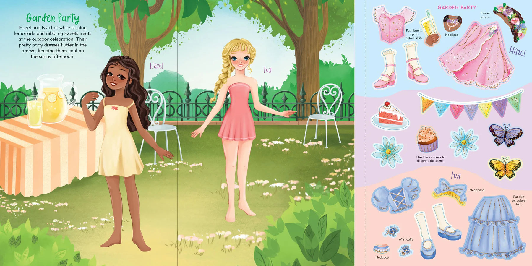Fashion Sticker Doll Dress-Up Book - Anilas UK