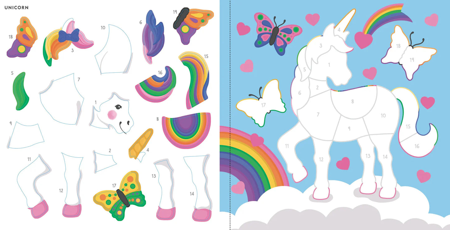 My First Colour-By-Sticker Book - Rainbow Magic - Anilas UK