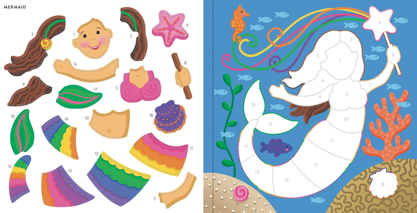 My First Colour-By-Sticker Book - Rainbow Magic - Anilas UK