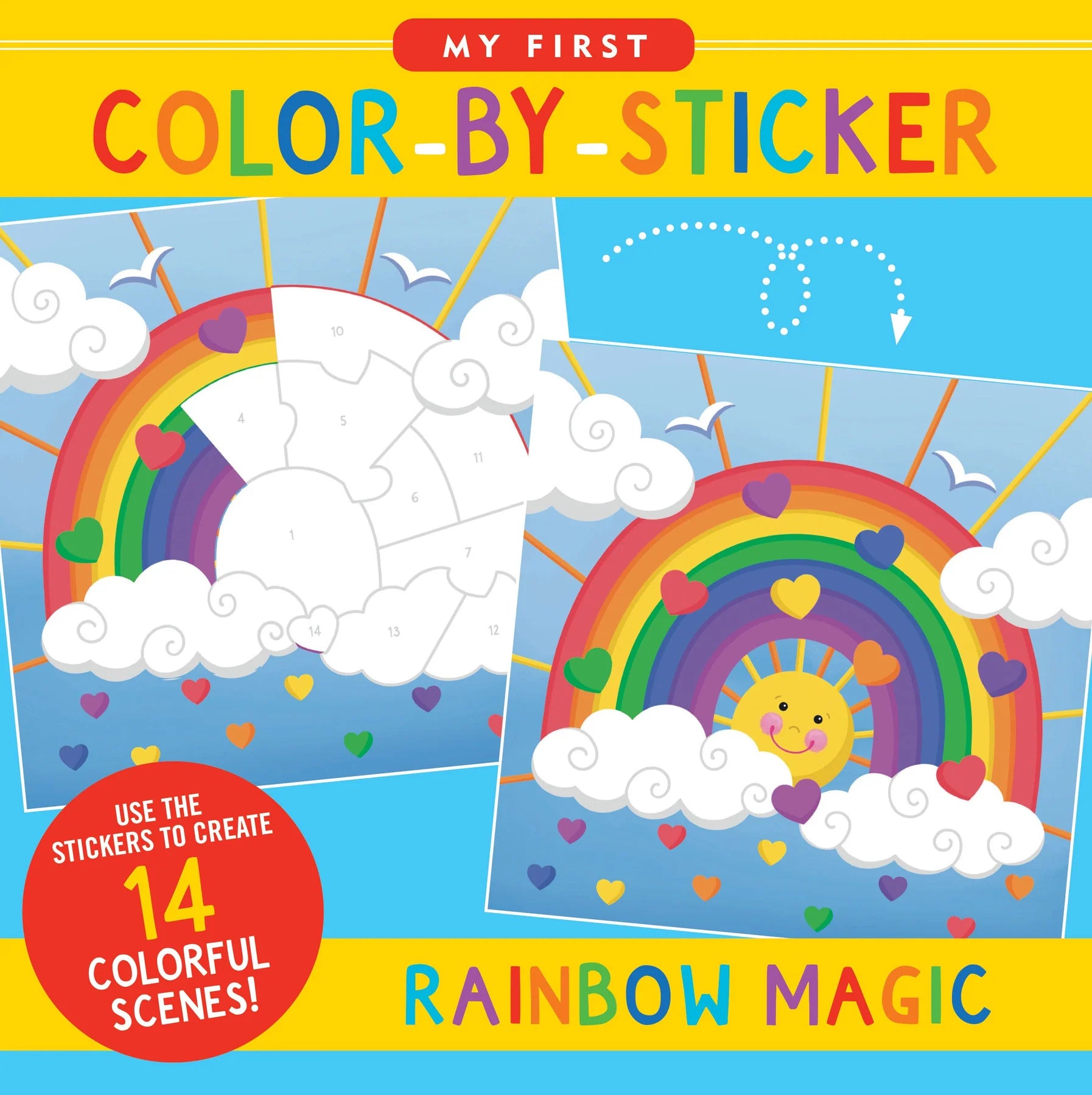 My First Colour-By-Sticker Book - Rainbow Magic - Anilas UK