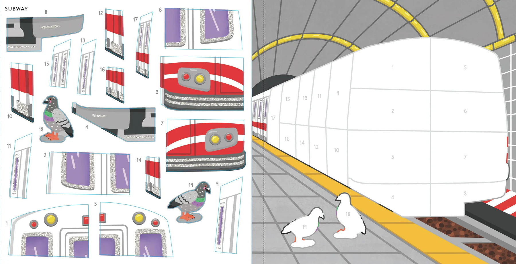 My First Color-By-Sticker Book - Cars, Trucks, & Trains - Anilas UK