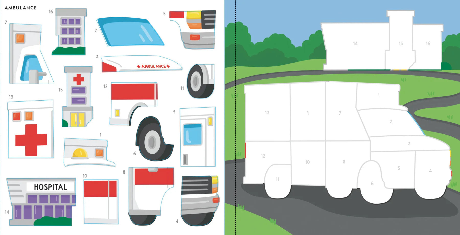 My First Color-By-Sticker Book - Cars, Trucks, & Trains - Anilas UK