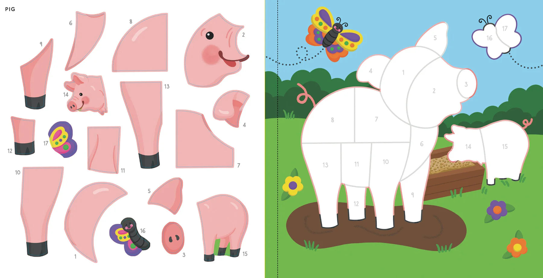 My First Colour-By-Sticker Book - Farm Animals - Anilas UK