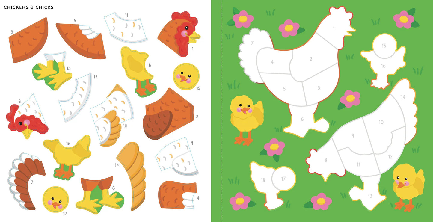 My First Colour-By-Sticker Book - Farm Animals - Anilas UK