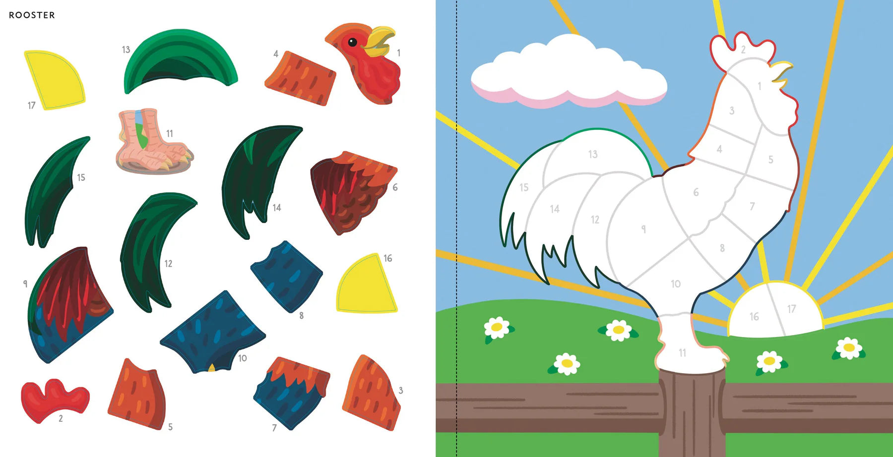 My First Colour-By-Sticker Book - Farm Animals - Anilas UK