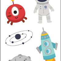 Lost in Space Sticker Set