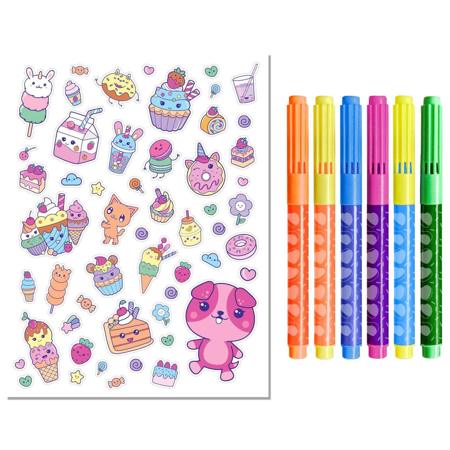 Kawaii Sweetlings Colouring Kit - Anilas UK
