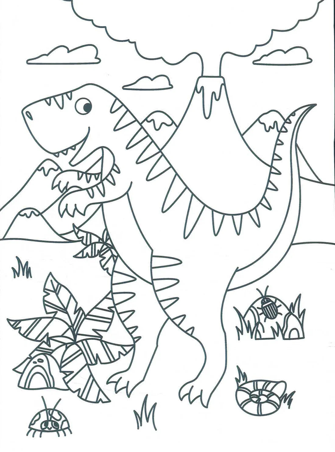 Dino - Dinosaur Colouring Book - Anilas UK