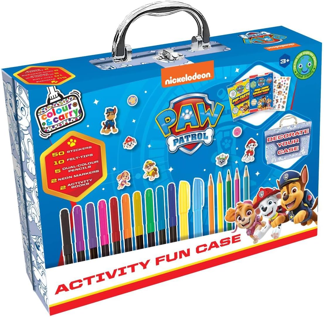 Paw Patrol Activity Fun Case - Colour and Carry Kit - Anilas UK