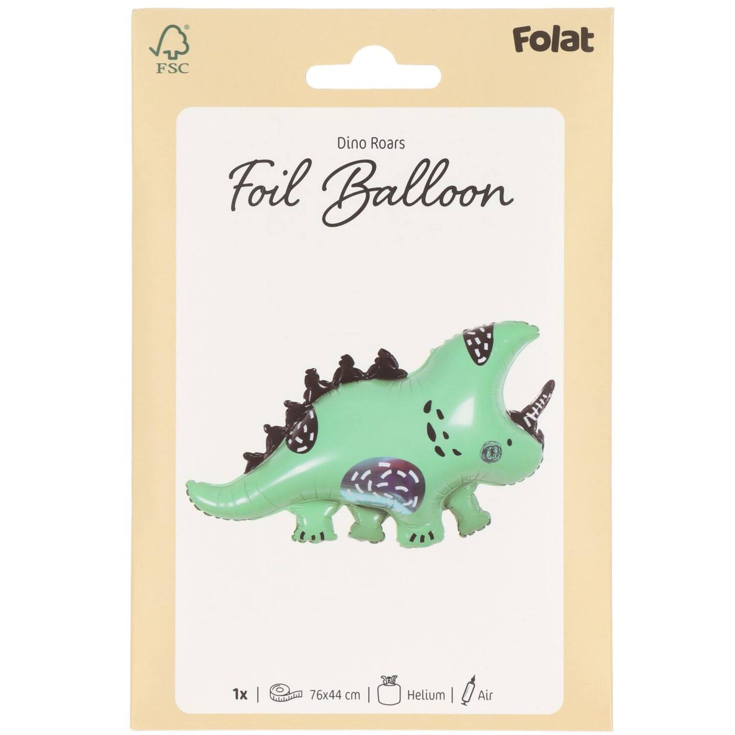 Foil Balloon - Shape - Dino Roars (76x44cm) - Anilas UK