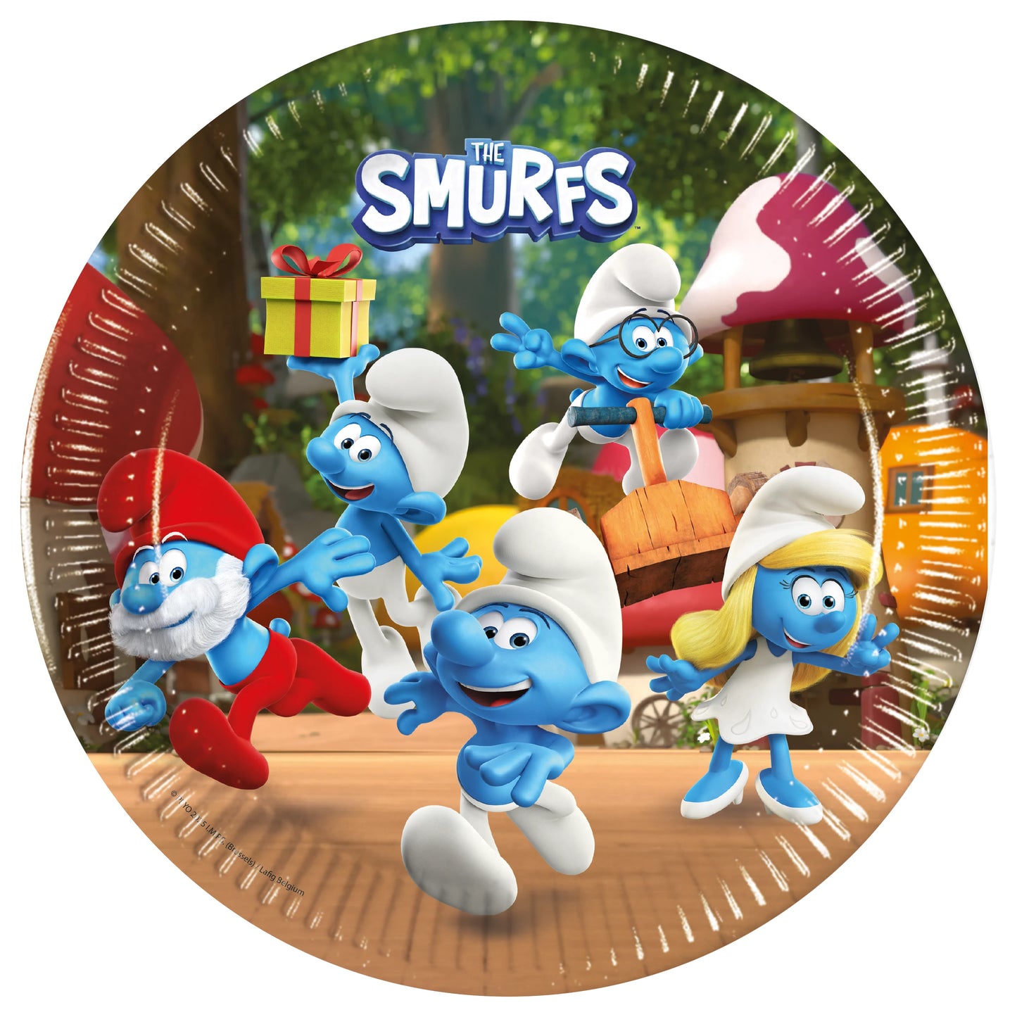The Smurfs Paper Plates - 23cm (Pack of 8)
