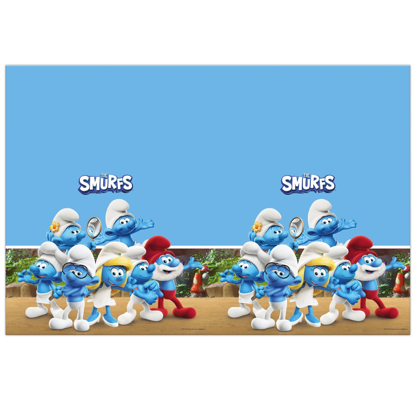 The Smurfs Paper Tablecover (120 x 180 cm)