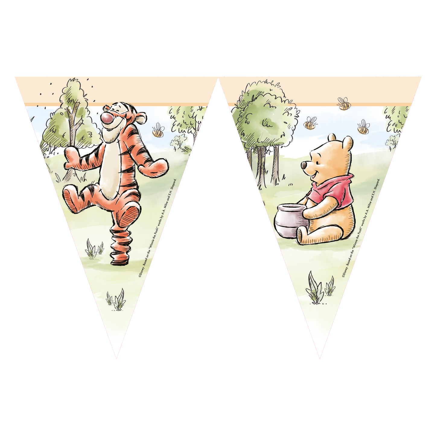 Winnie The Pooh Party Flag Bunting Banner