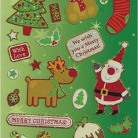 Christmas Greetings Foil Stickers - Anilas UK