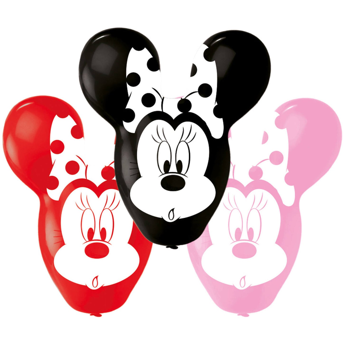 Disney Minnie Mouse Giant Ears Latex Balloons (Pack of 4) - Anilas UK