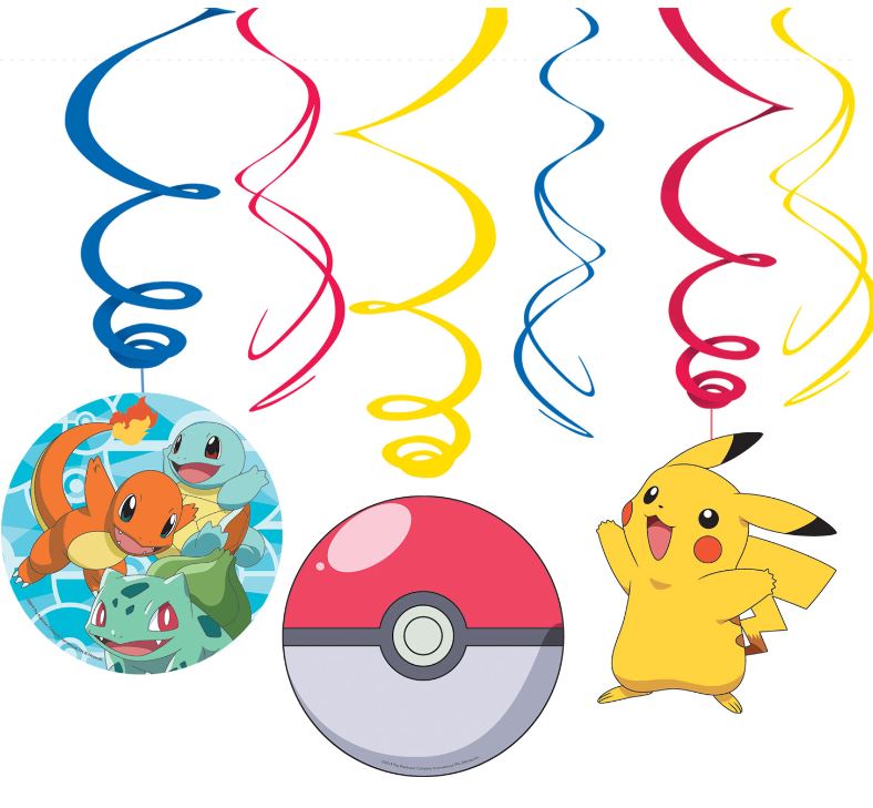 Pokemon Swirl Decorations - Anilas UK