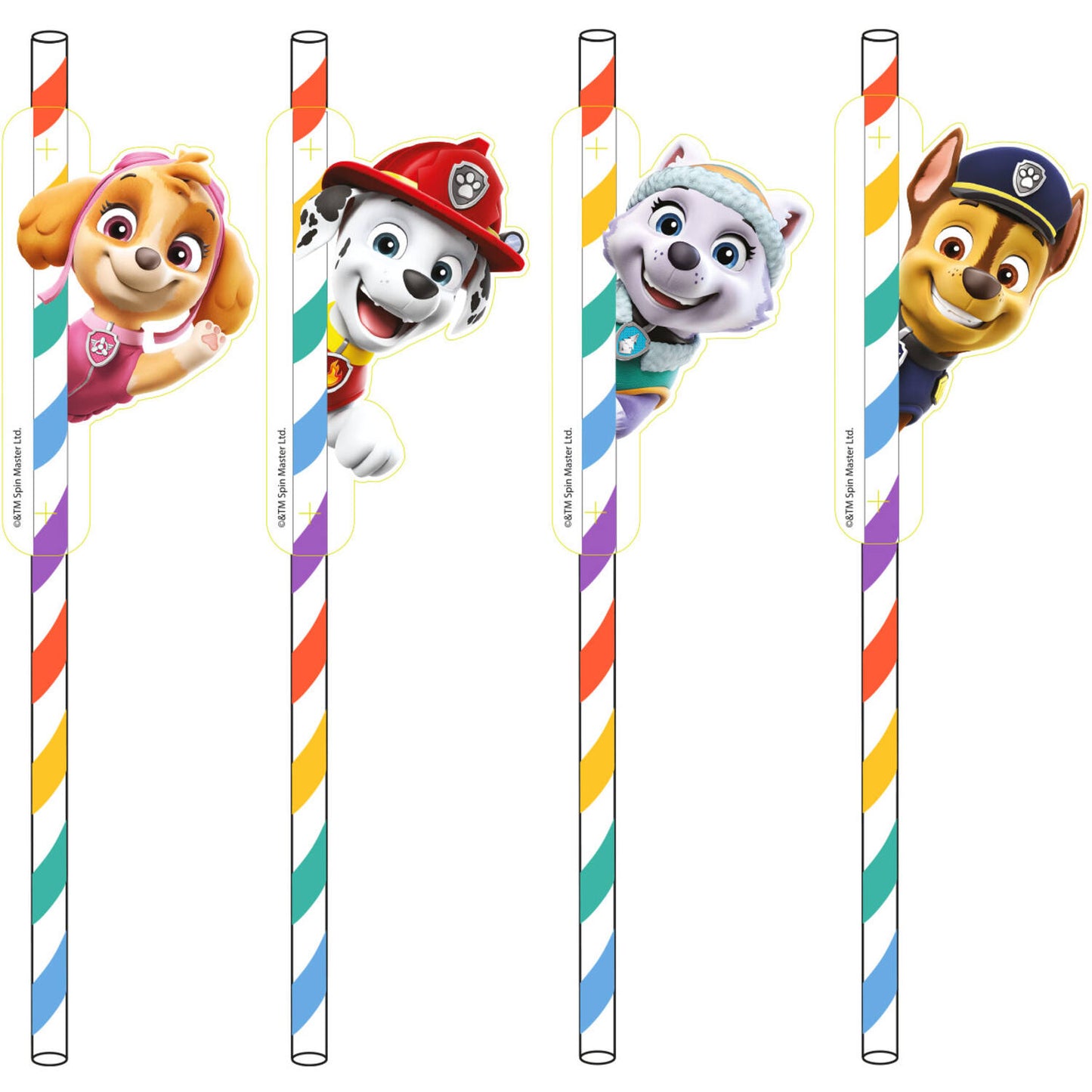 Paw Patrol Paper Straws (Pack of 8)
