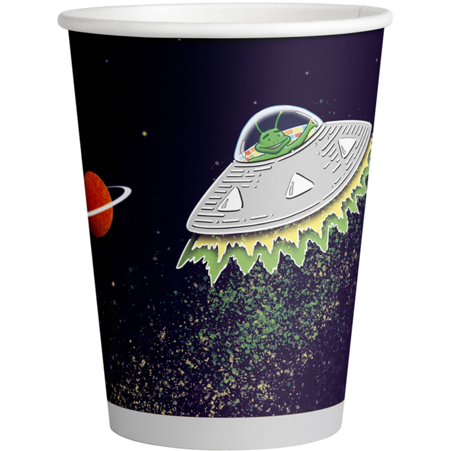 Space Party Paper Cups 250 ml (Pack of 8) - Anilas UK