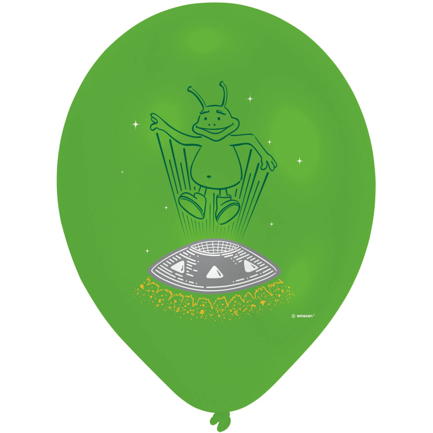Space Party Latex Balloons 33 cm, 6 Pack - Anilas UK