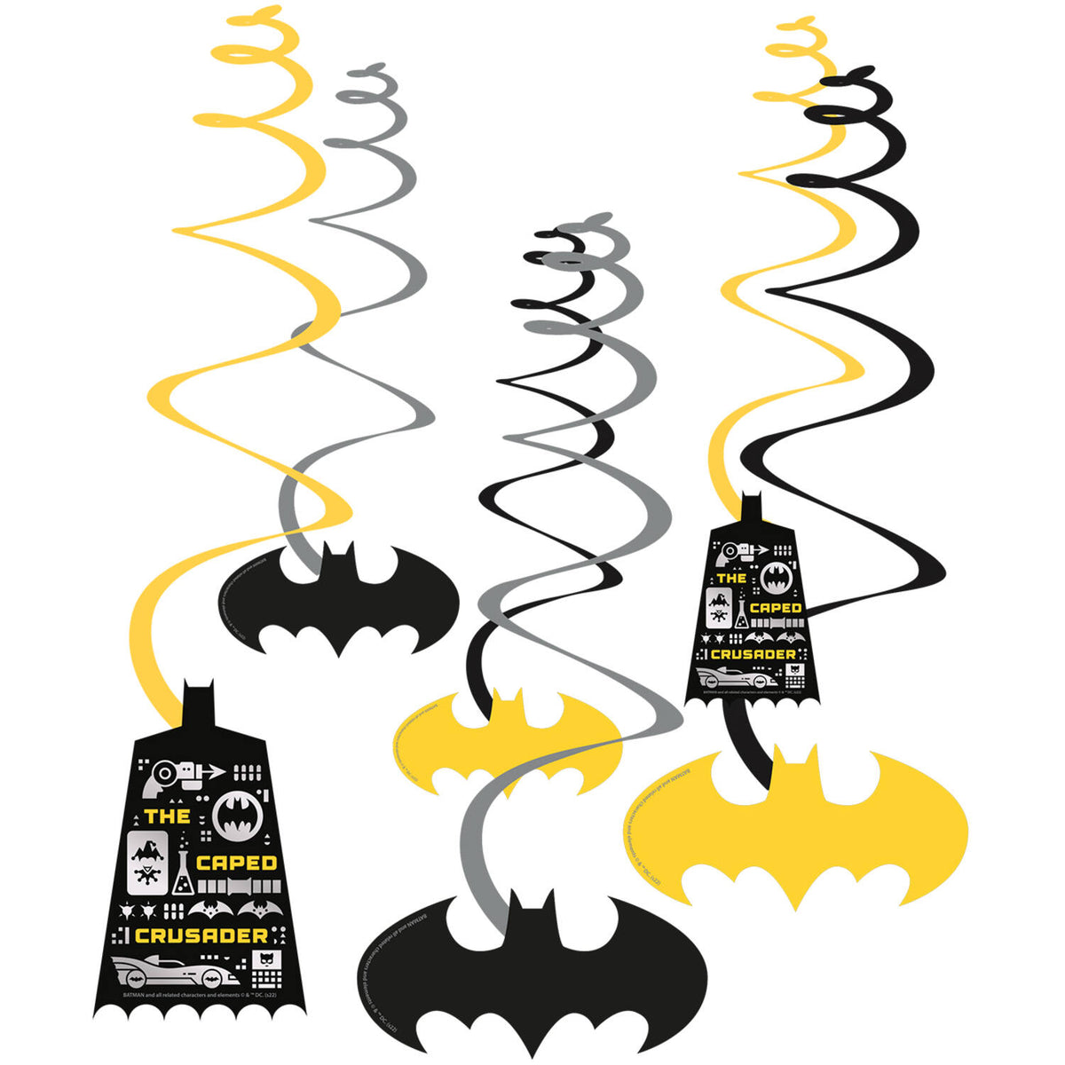 Batman Swirl Hanging Party Decorations