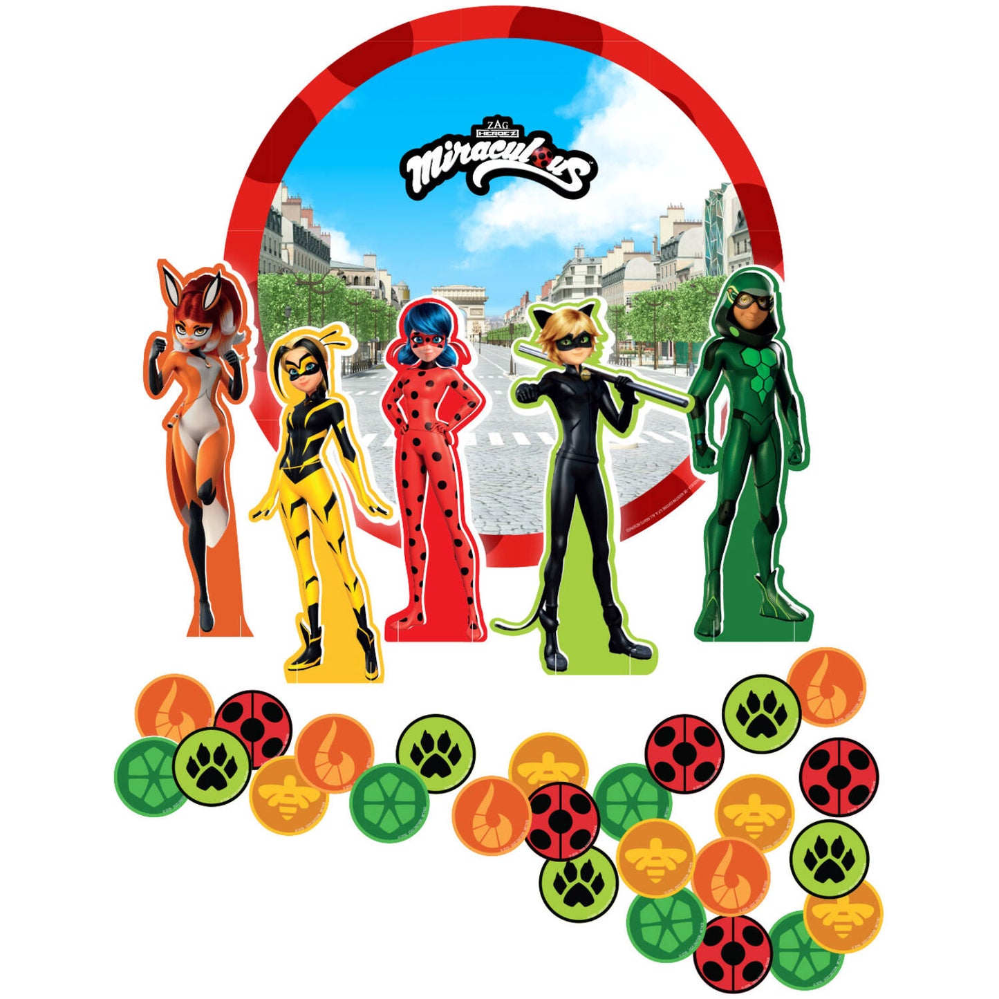 Miraculous Birthday Party Table Decoration Kit