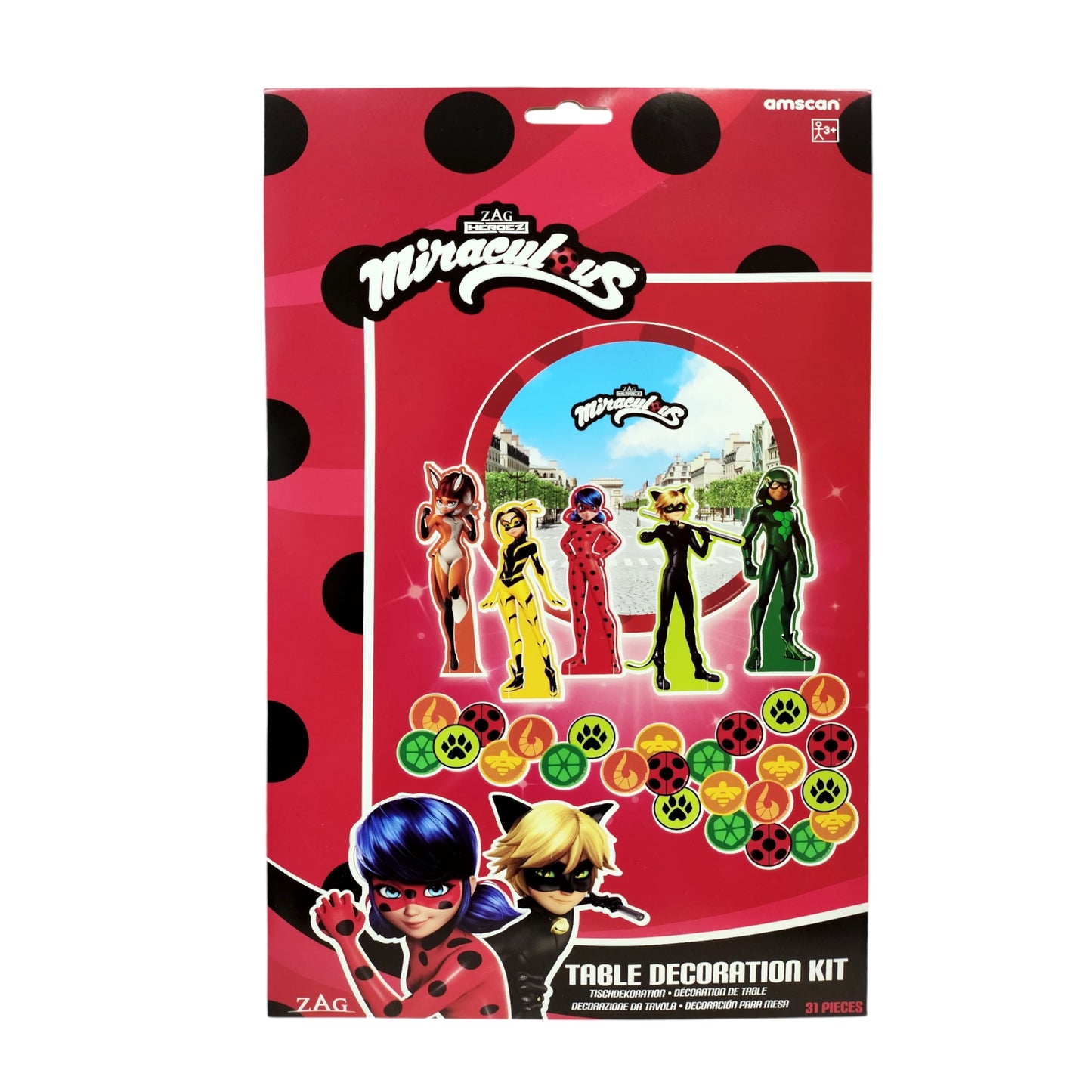 Miraculous Birthday Party Table Decoration Kit