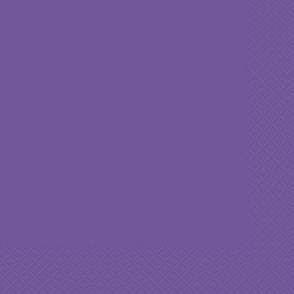 Neon Purple Napkins (Pack of 20) - Anilas UK