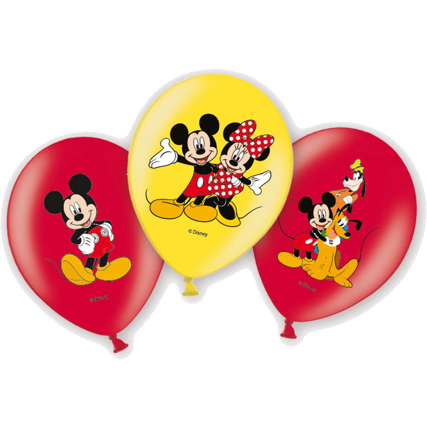 Mickey Mouse Clubhouse Party Latex Balloons (Pack of 6) 27.5cm