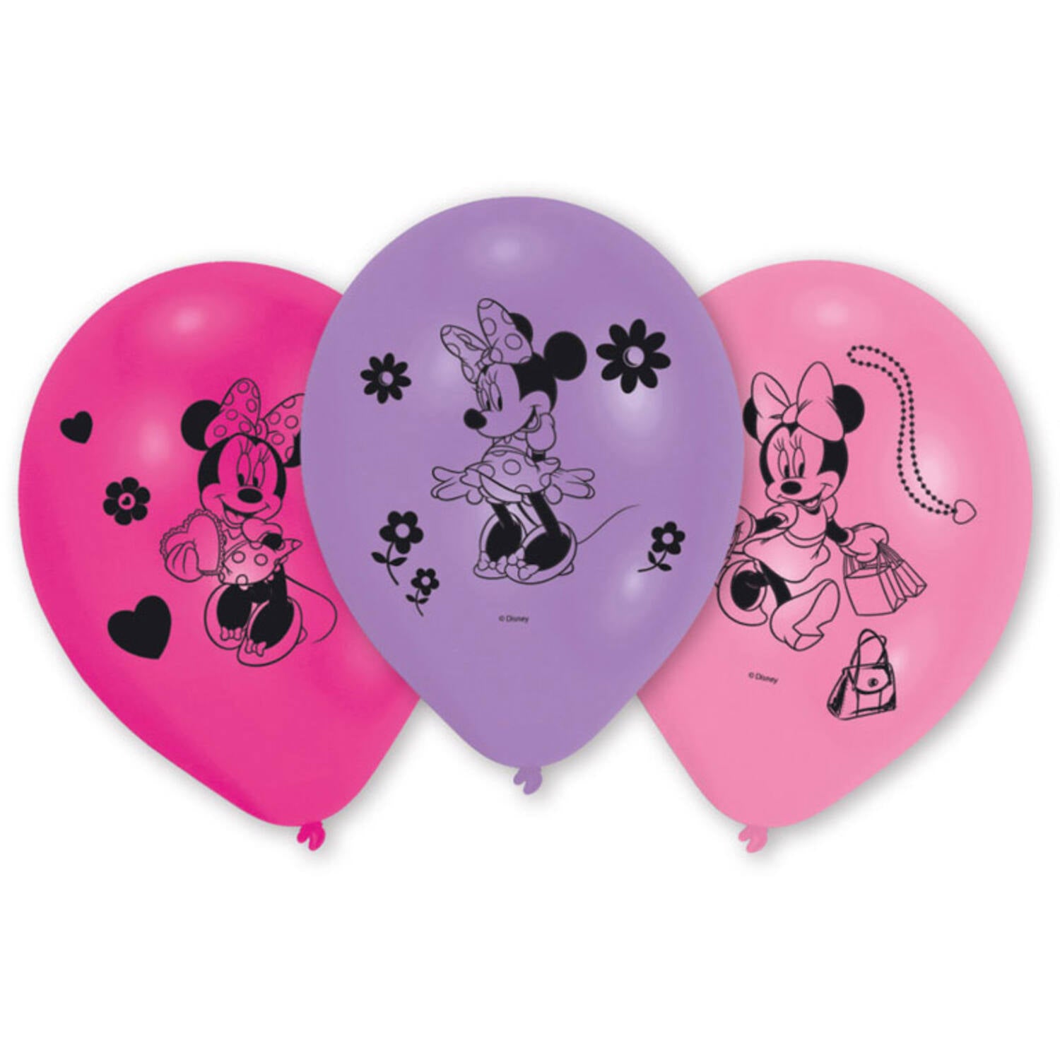 Disney Minnie Mouse Party Latex Balloons (Pack of 10) 25.4cm - Anilas UK