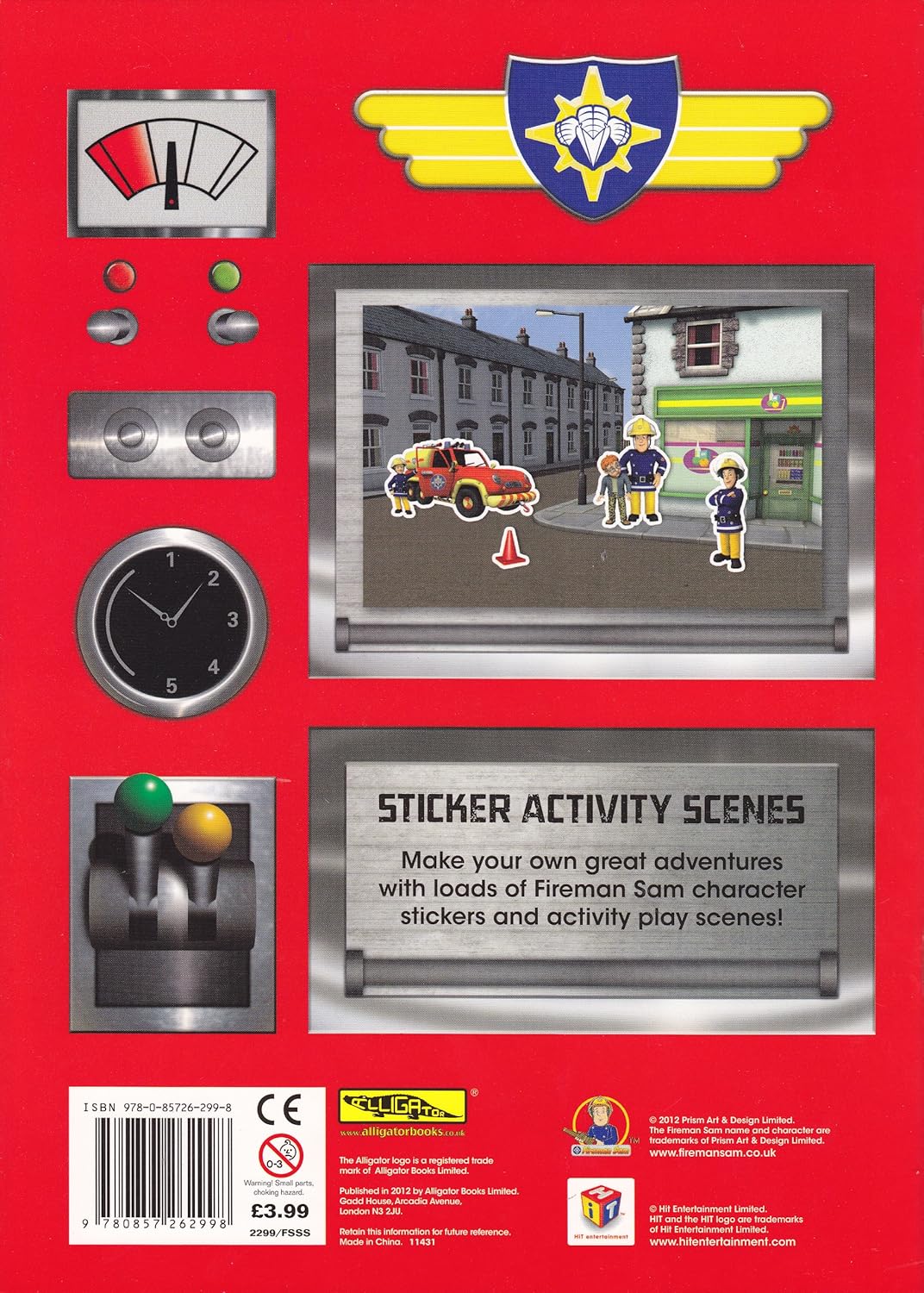 Fireman Sam Sticker Activity Scenes - Anilas UK