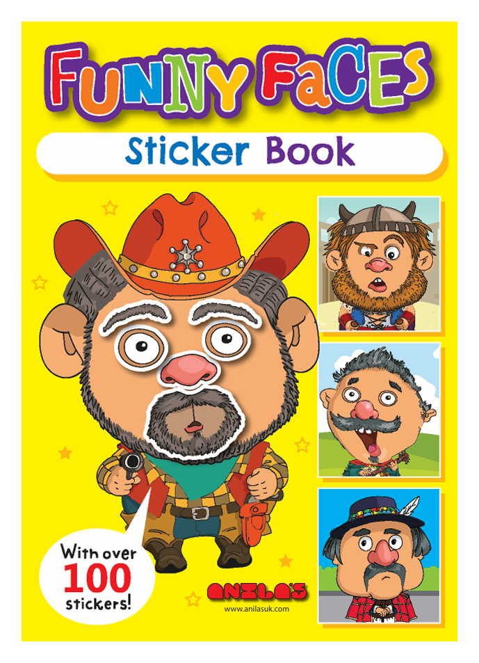 New Funny Faces Sticker Book 1