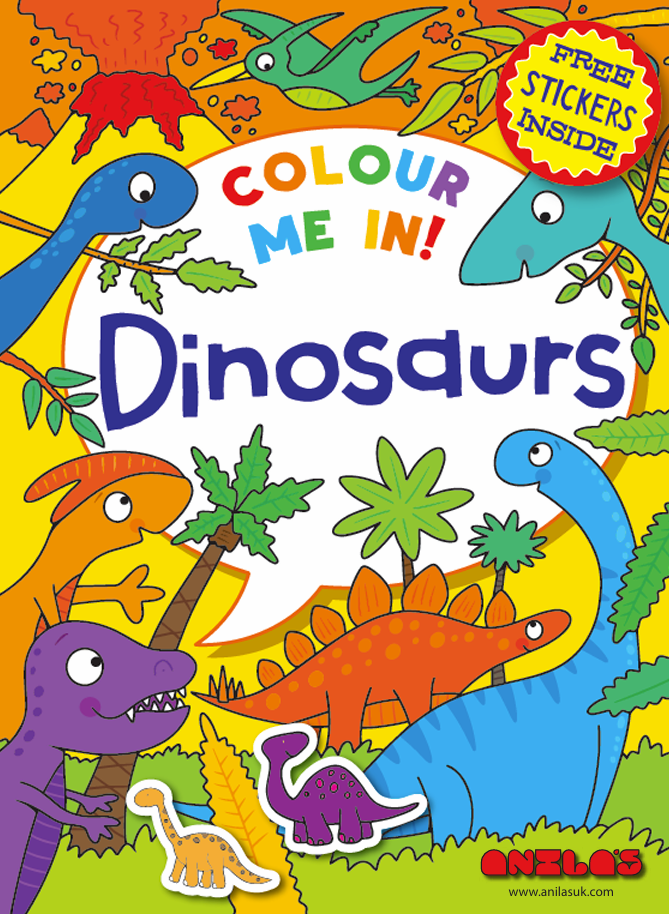 My Big Dinosaur Colouring Book - Anilas