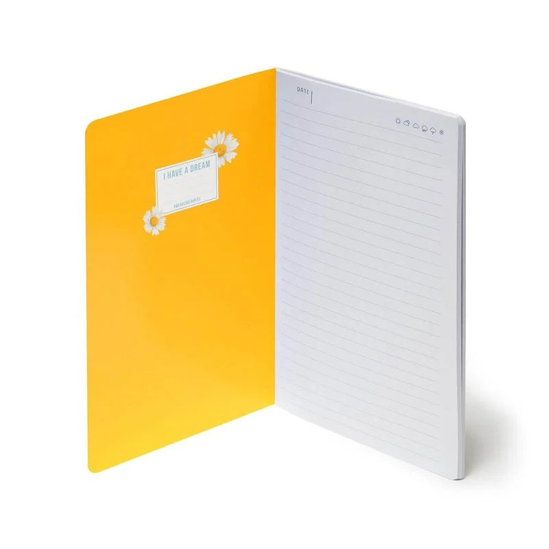 Lined A5 Daisy Notebook - Today I Choose Happiness - Anilas UK