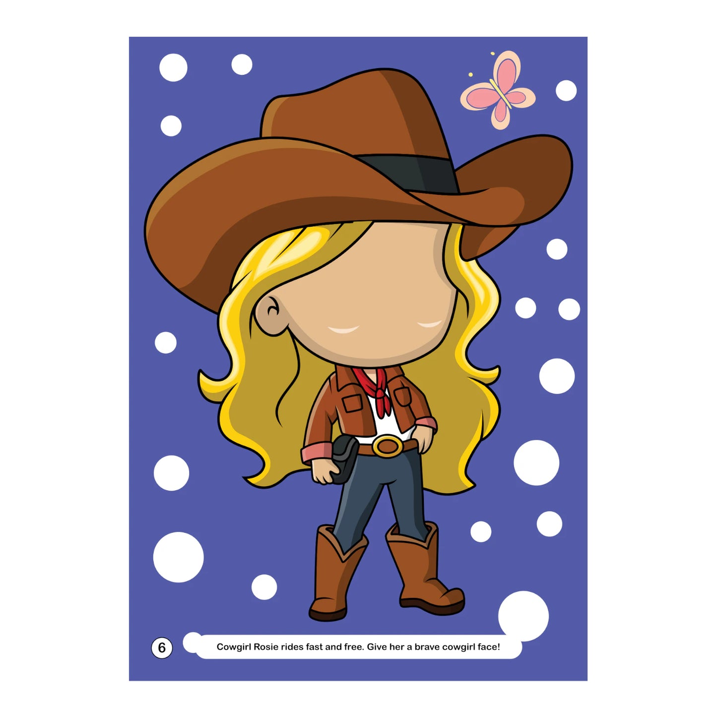 Silly Faces Girls - Sticker Book