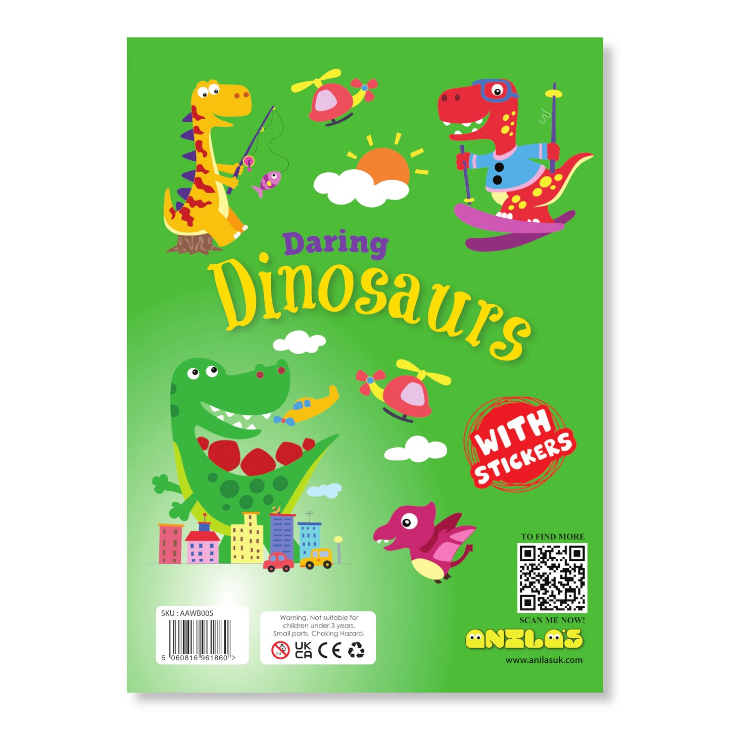 Daring Dinosaurs - My Cool Colouring Book